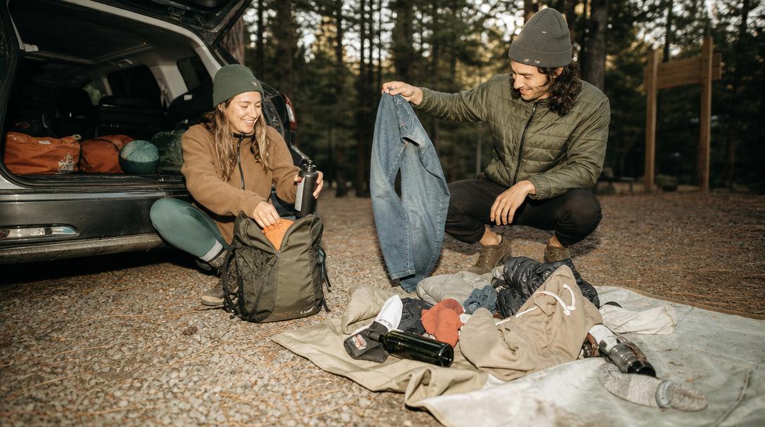 Capsule hiking wardrobe for men on budget