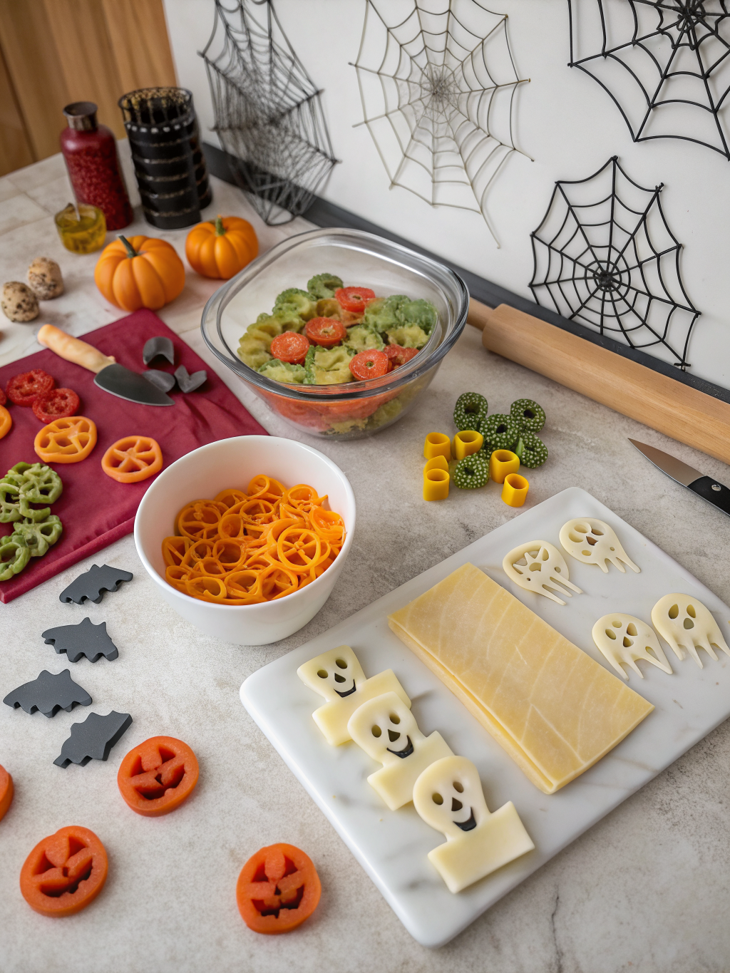 Step-by-step Halloween pasta ideas recipe