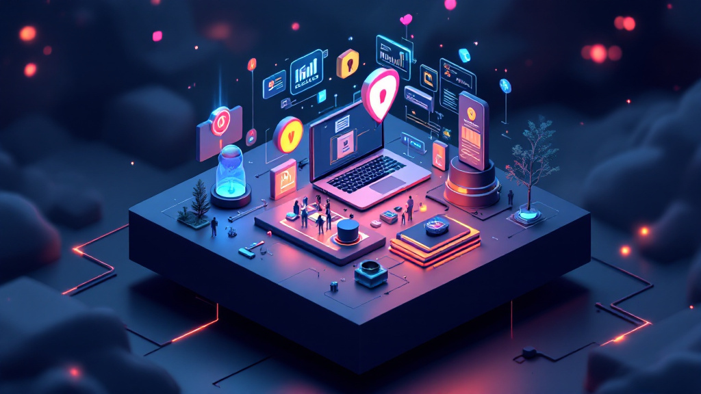 Cybersecurity professional using privacy management tools on laptop for personal data protection in 2026