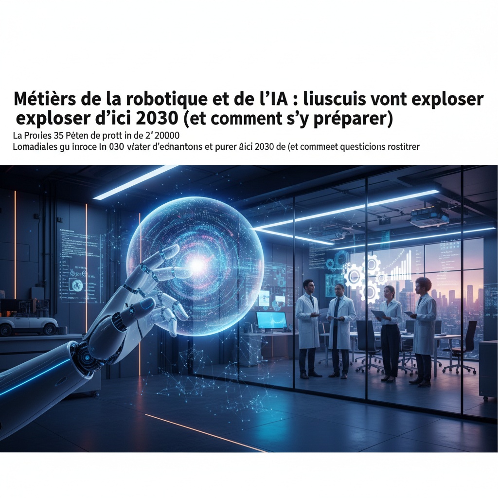 Métiers de la robotique et de l'IA : lesquels vont exploser d'ici 2030 (et comment s'y préparer)