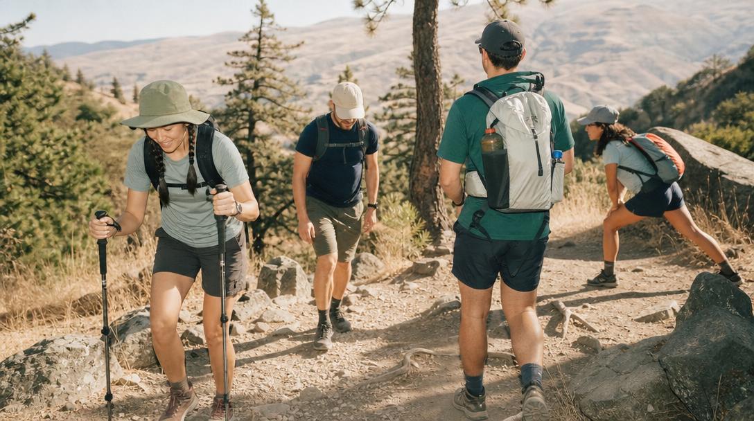 Casual hiking graphic tees with fun animal prints