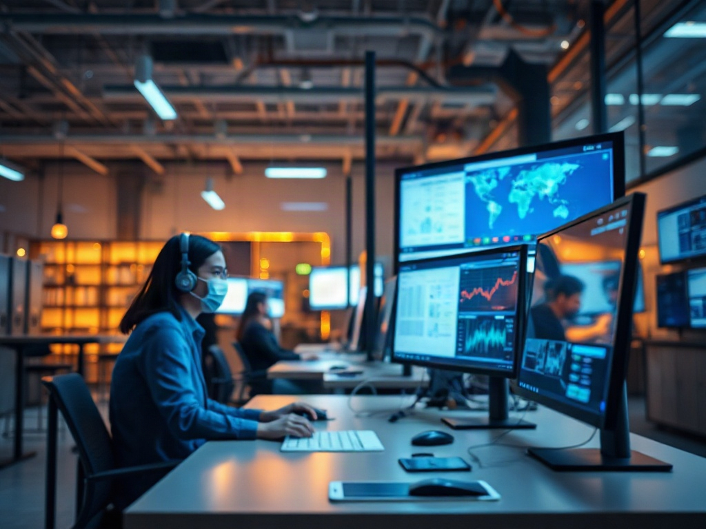 Illustration of AI-powered customer service automation tools enhancing support efficiency and user experience