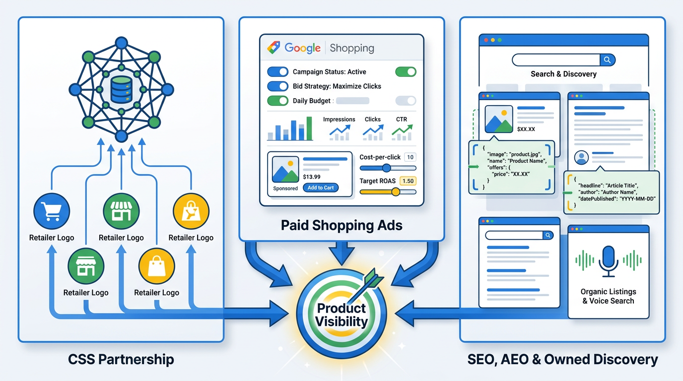 Three strategic options for recovering product visibility after free product listings EEA removal