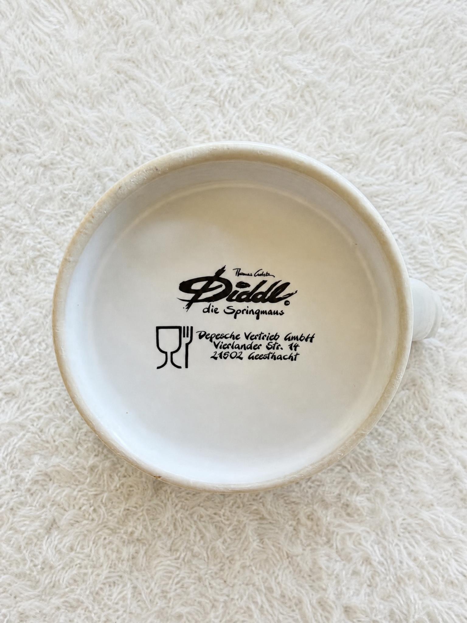 Diddl Die Springmaus ceramic plate collectible