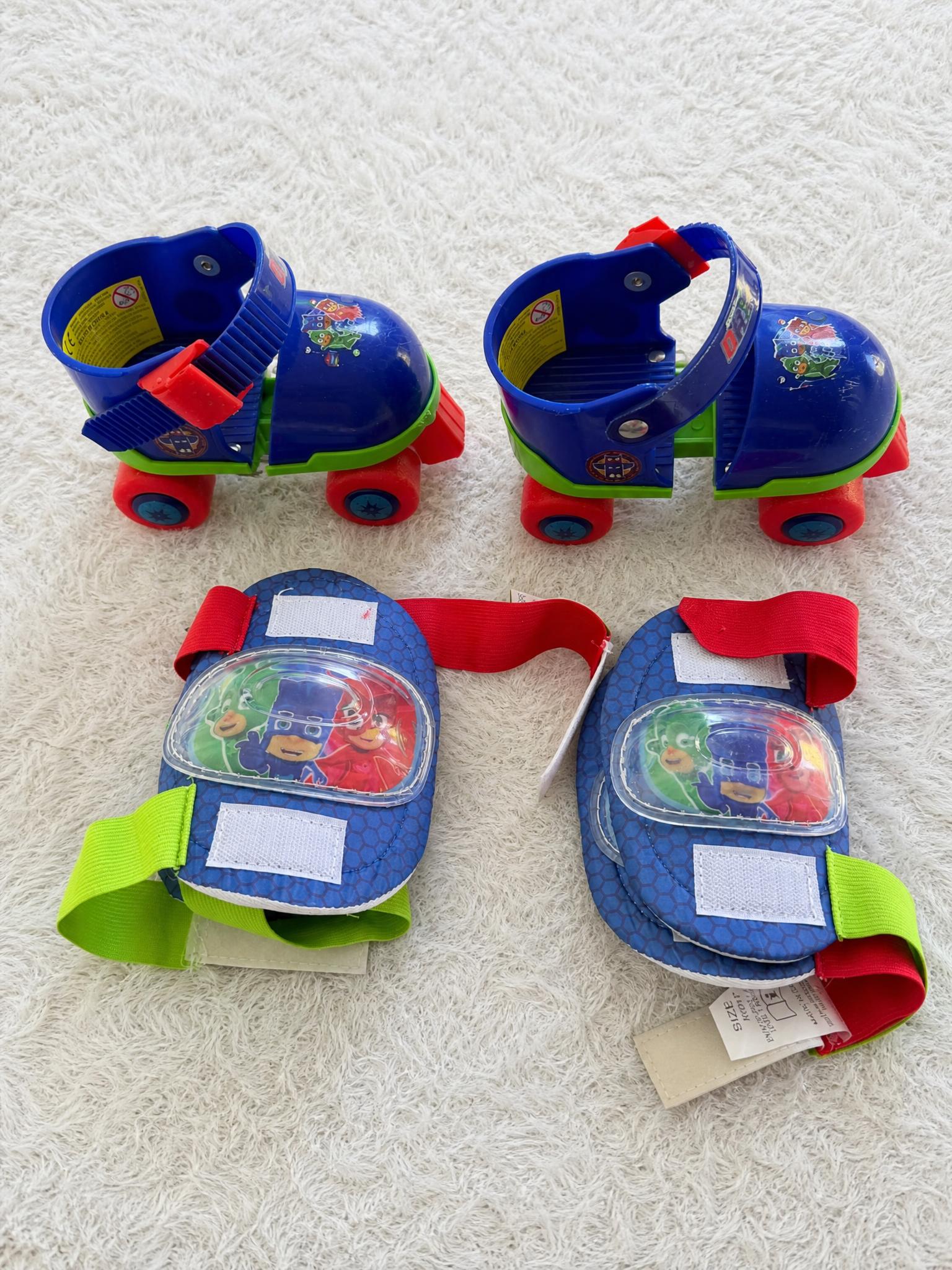 PJ Masks Kids Quad Roller Skates & Protective Pads