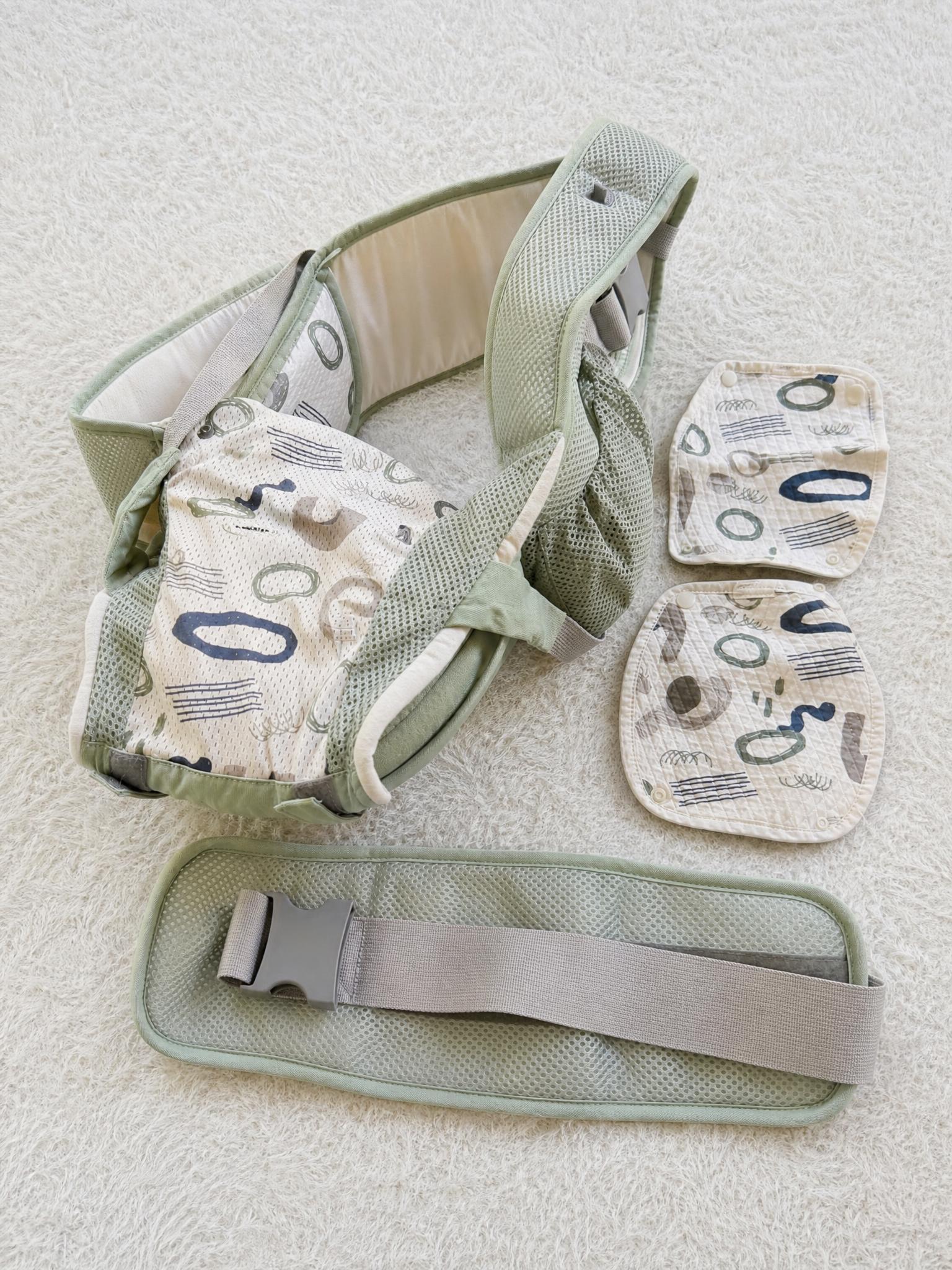 Moby Baby Carrier Sage Green Patterned Ergonomic Carrier