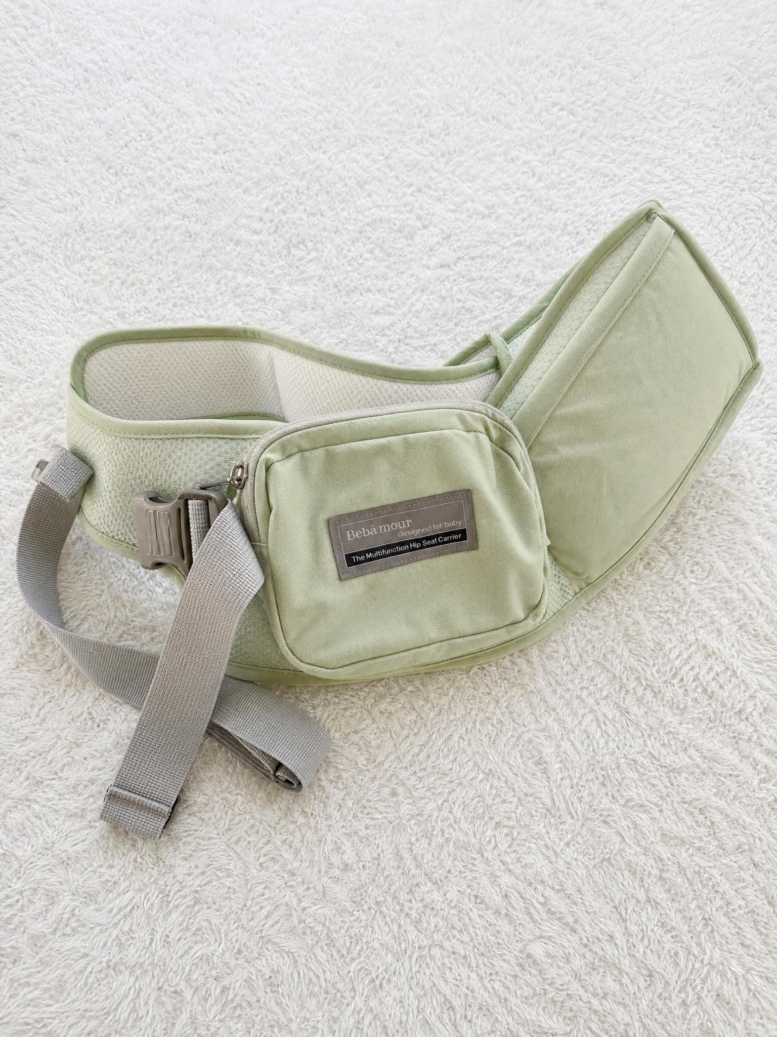 Bebamour Multifunction Baby Hip Seat Carrier Sage Green Very Good