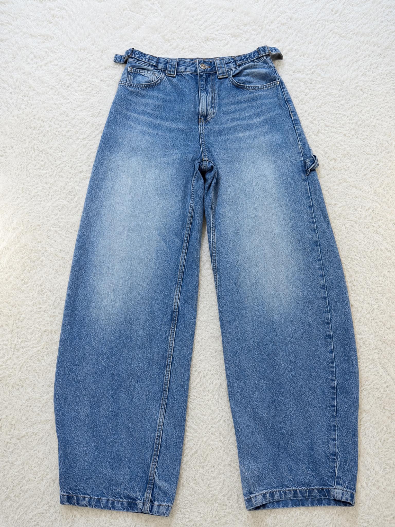 Light Blue Relaxed Fit Utility Jeans – Very Good Condition