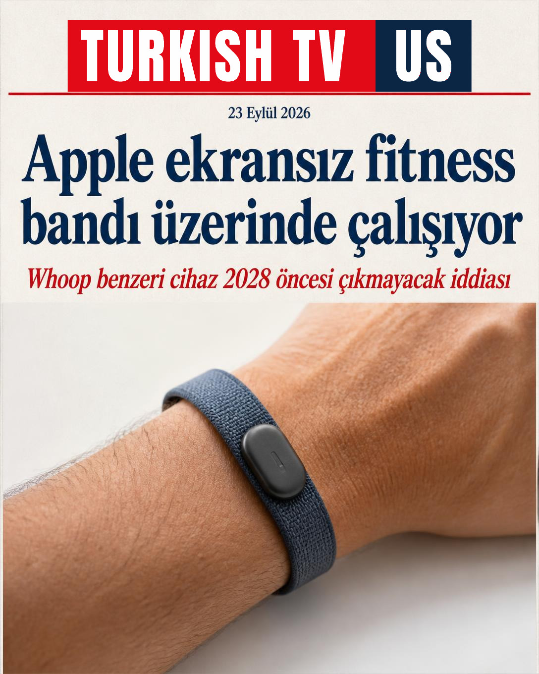 Apple ekransız fitness bandı üzerinde çalışıyor