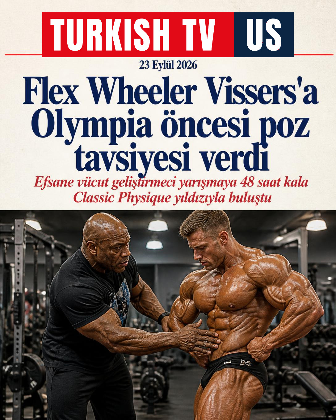 Flex Wheeler Vissers'a Olympia öncesi poz tavsiyesi verdi