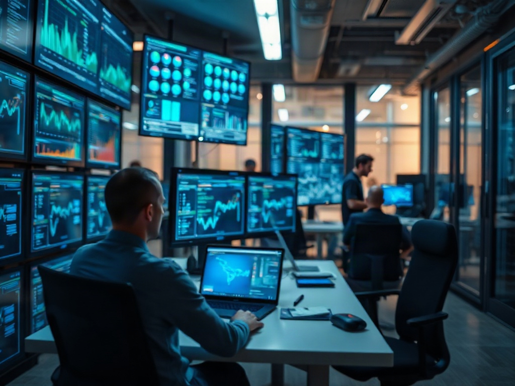 Illustration of AI analytics guiding high-stakes strategic business decisions in AI Business Strategy