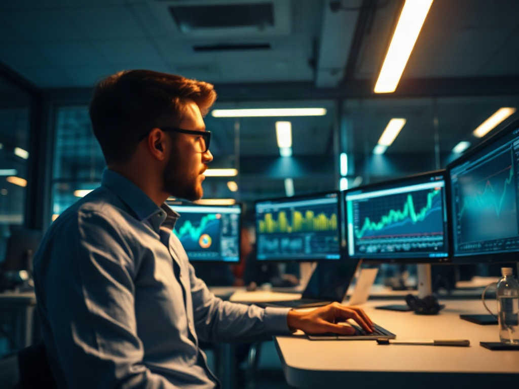 Illustration of predictive analytics enhancing risk detection in AI financial modeling processes