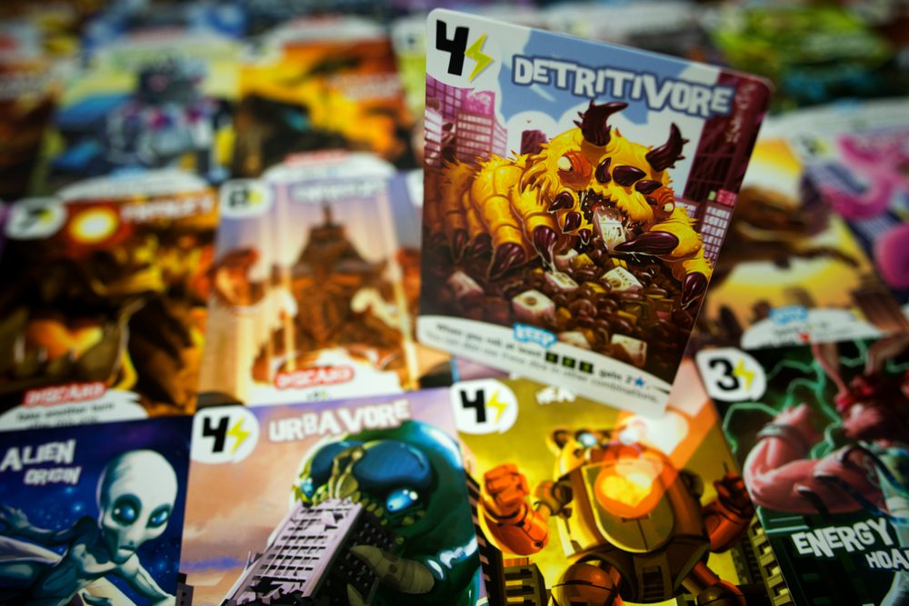 Power cards laid out on the table