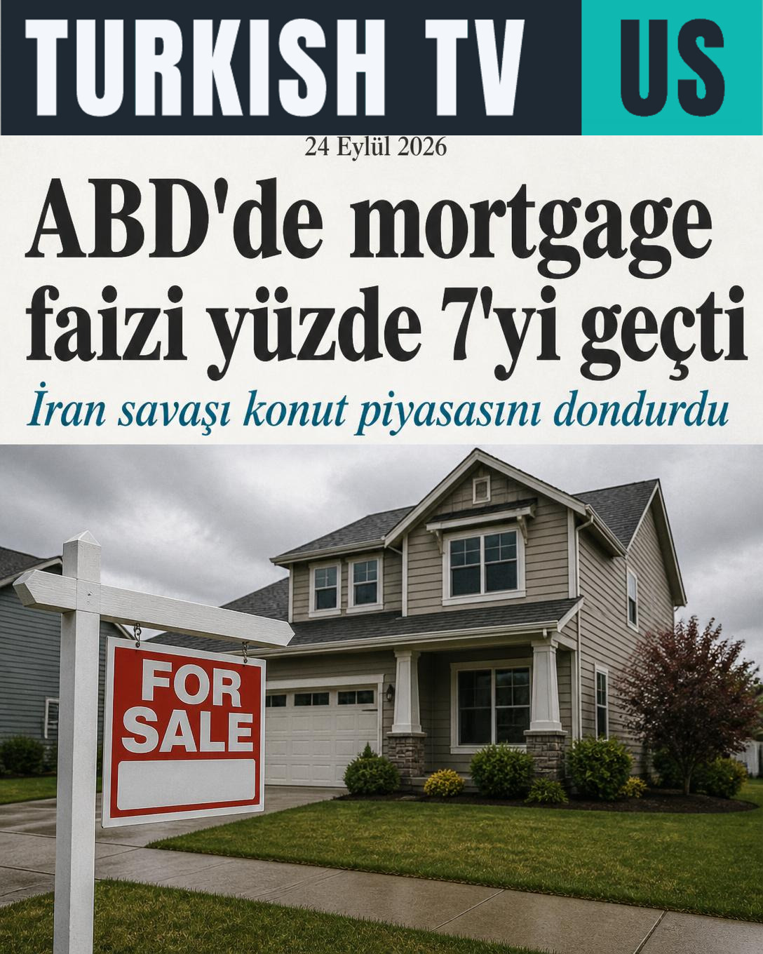 ABD'de mortgage faizi yüzde 7'yi geçti