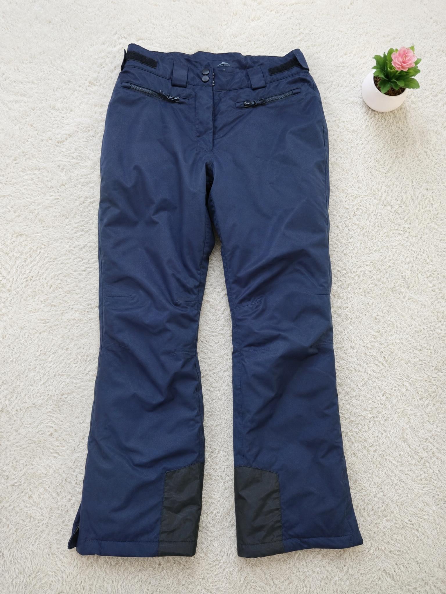 Navy Ski Trousers with Zip Pockets and Reinforced Cuffs