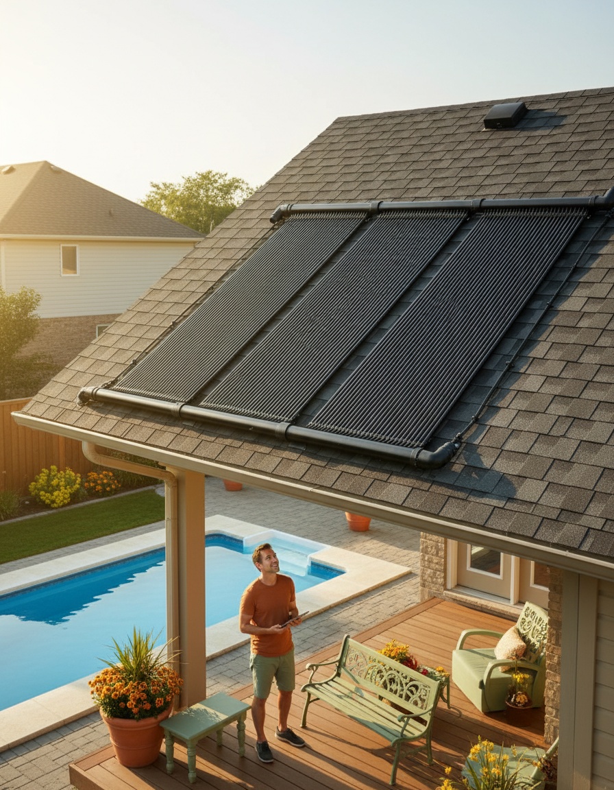 Innovador sistema de climatización solar para piscinas sin consumo eléctrico adicional
