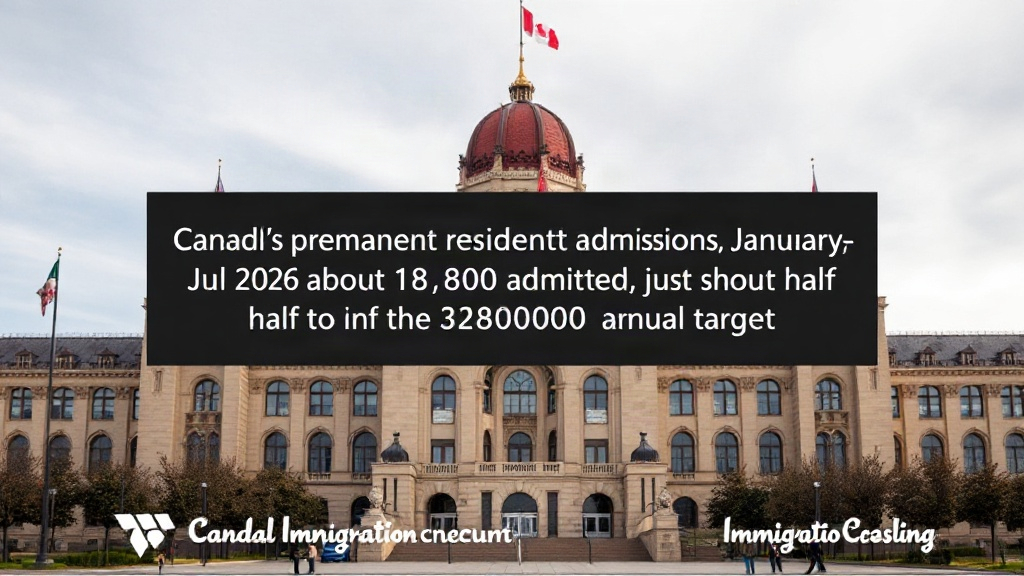 Canada's Permanent Resident Admissions, January–July 2026: About 188,800 Admitted, Just Under Half of the 380,000 Target