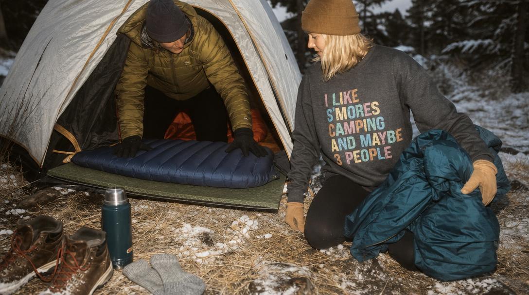 Different types of sleeping pads including foam, air, self-inflating