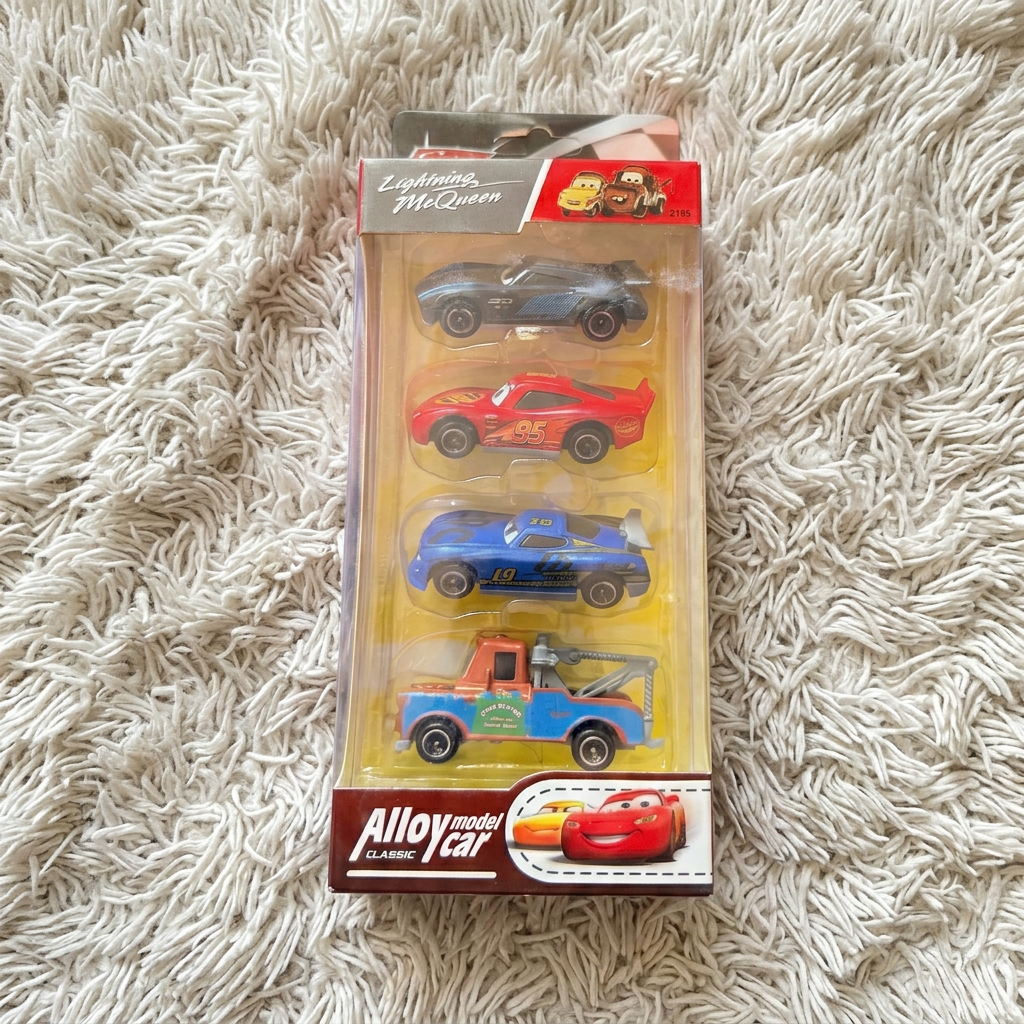 4-Piece Cars-Themed Alloy Model Car Set – New in Box