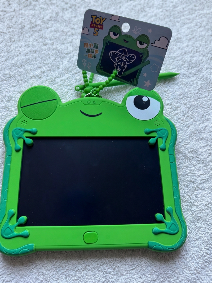Frog LCD Writing Tablet for Kids – Green Reusable Drawing Board