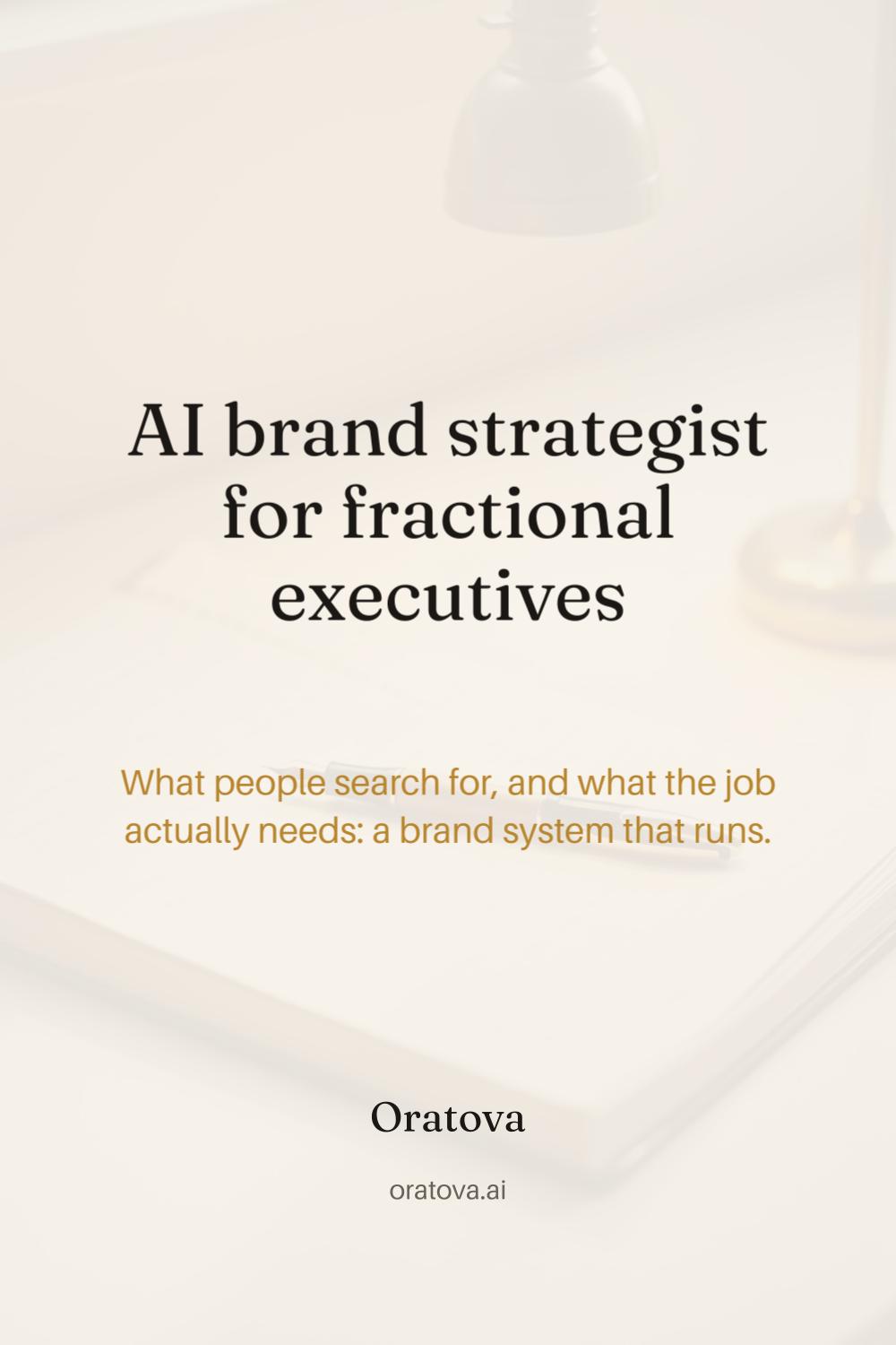 AI brand strategist for fractional executives