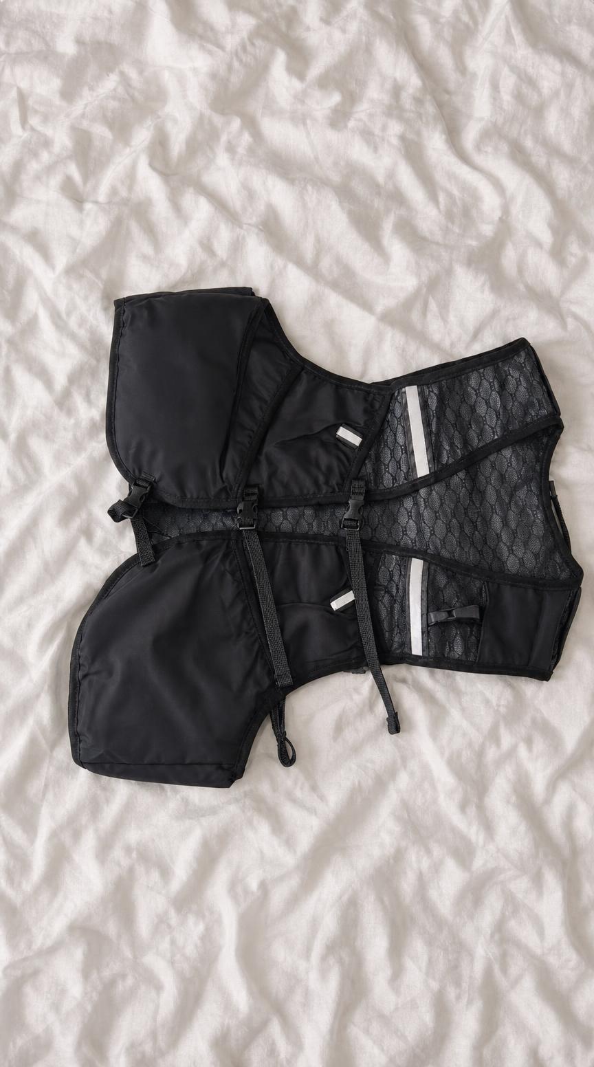 Ultimate Direction Black Hydration Running Vest with Reflective Details