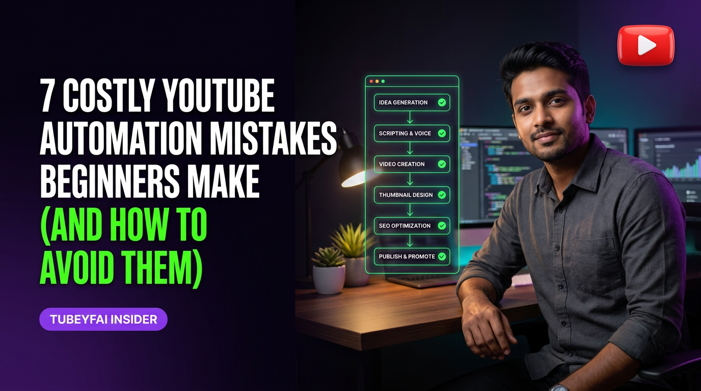 7 Costly YouTube Automation Mistakes Beginners Make (And How to Avoid Them)
