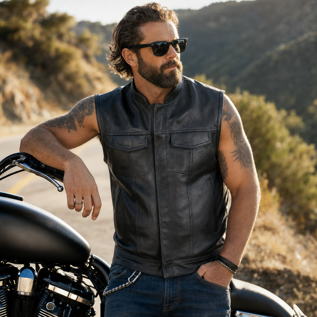 Sur la moto comme au rassemblement biker