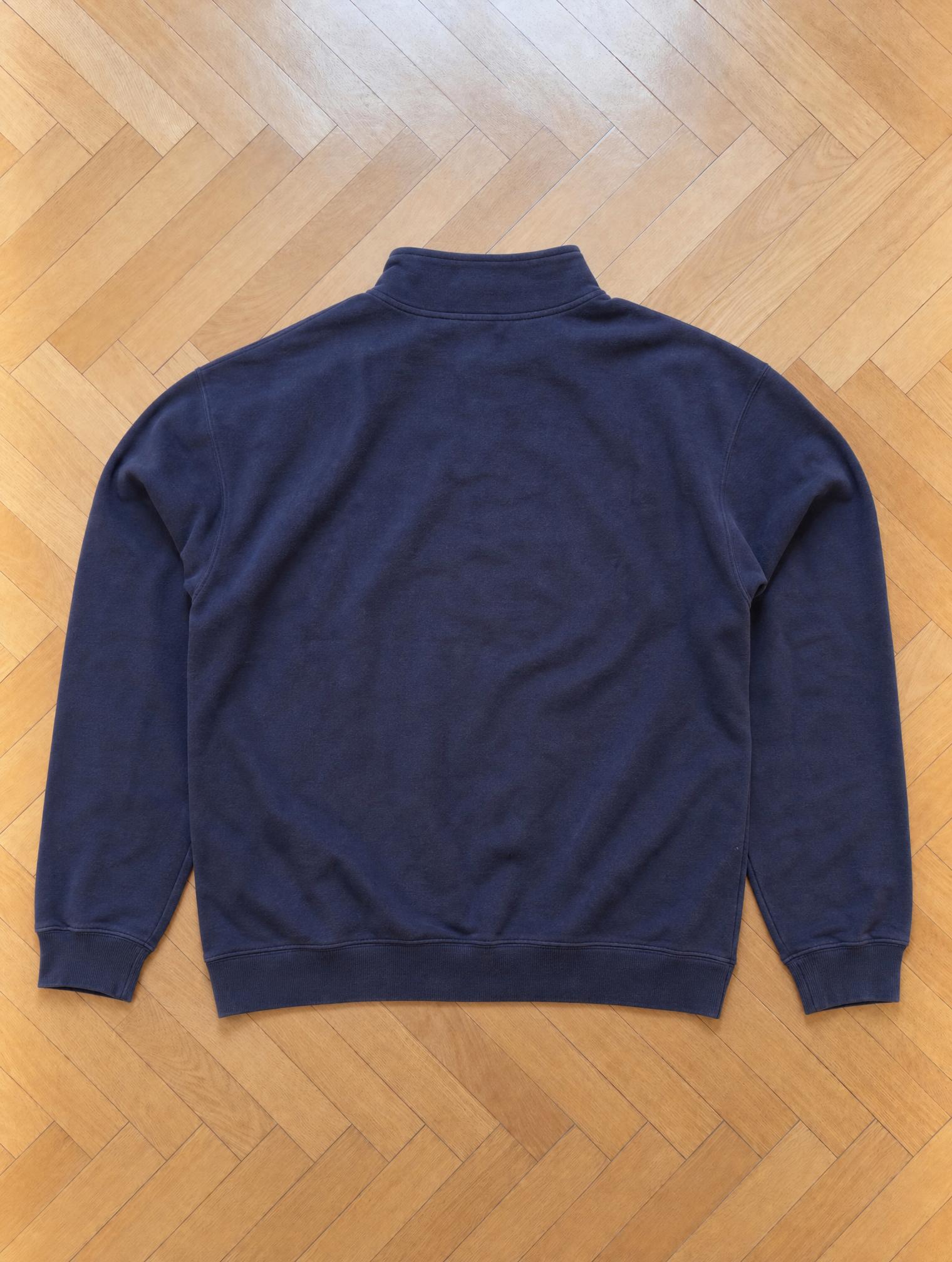 Reebok Navy Quarter-Zip Sweatshirt – Very Good Condition