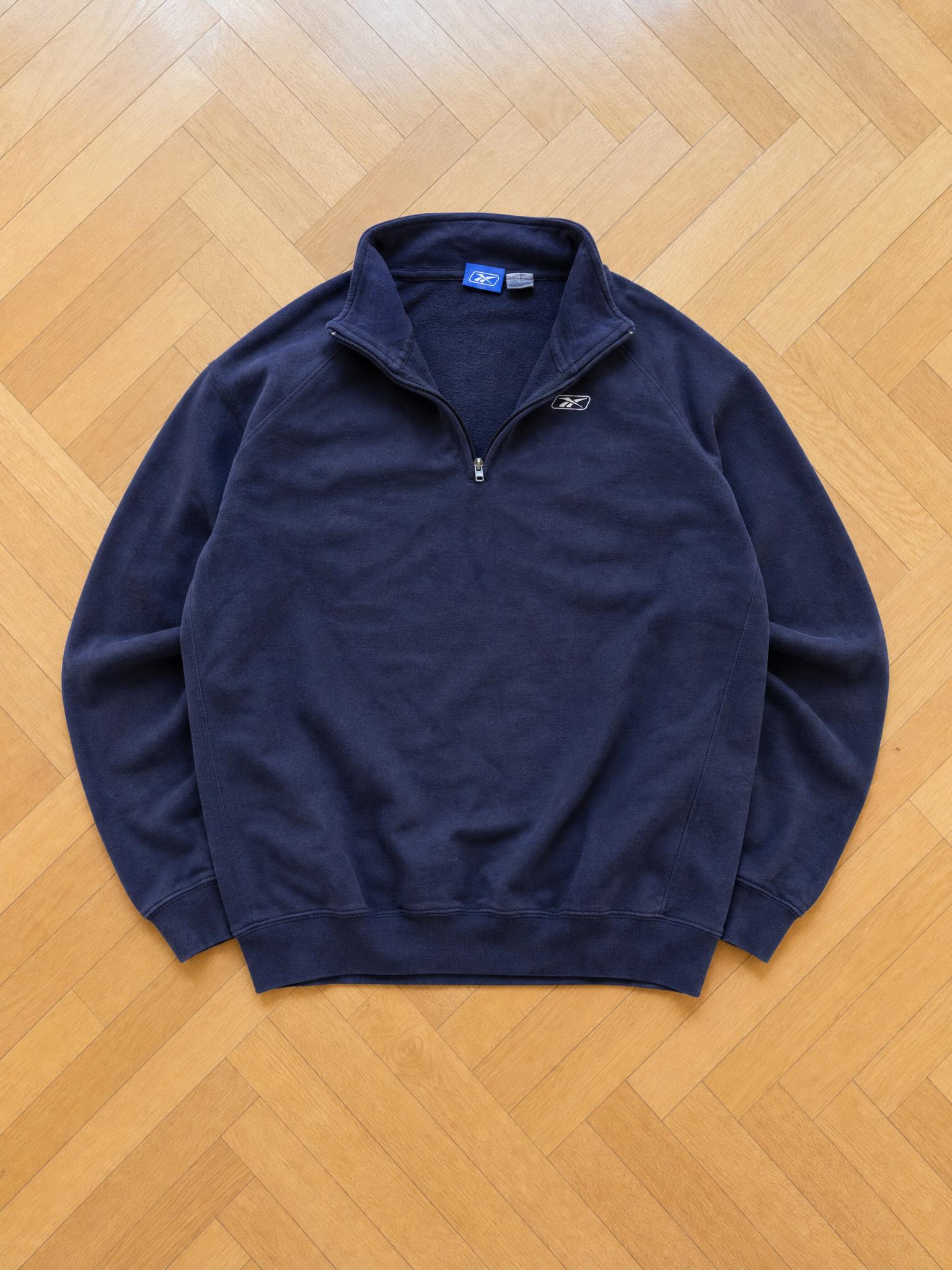 Canterbury navy quarter-zip rugby sweatshirt – very good