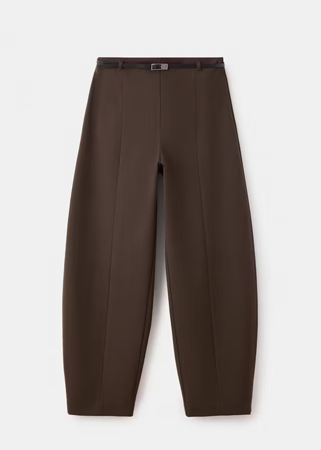 Mango, BALLOON TROUSERS WITH BUCKLE BELT