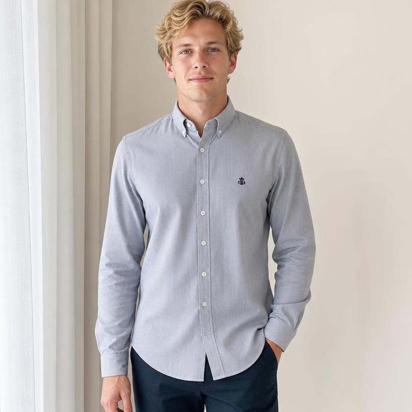Fred Perry Striped Button-Down Shirt – Very Good