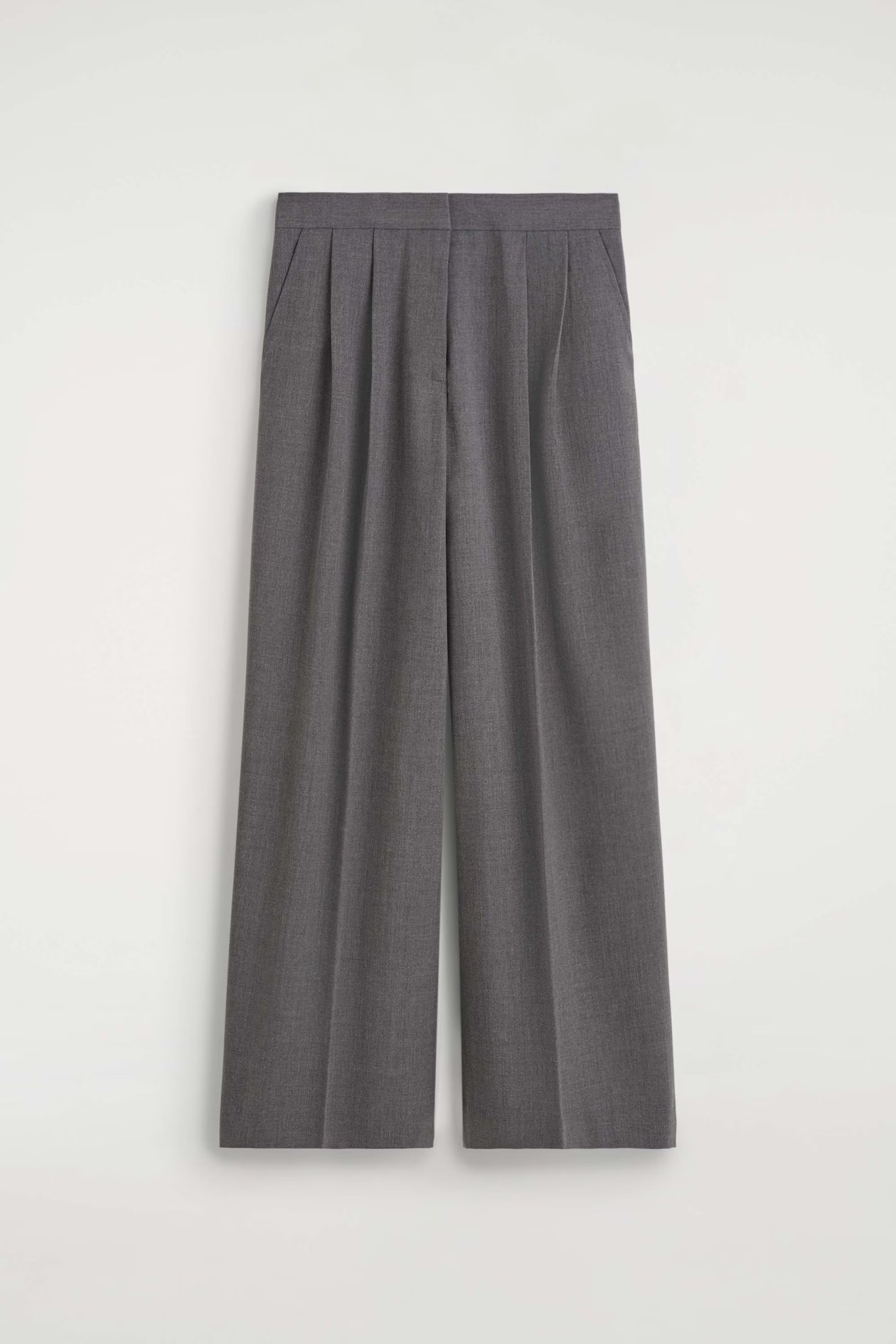 COS, PLEATED WIDE-LEG PANTS
