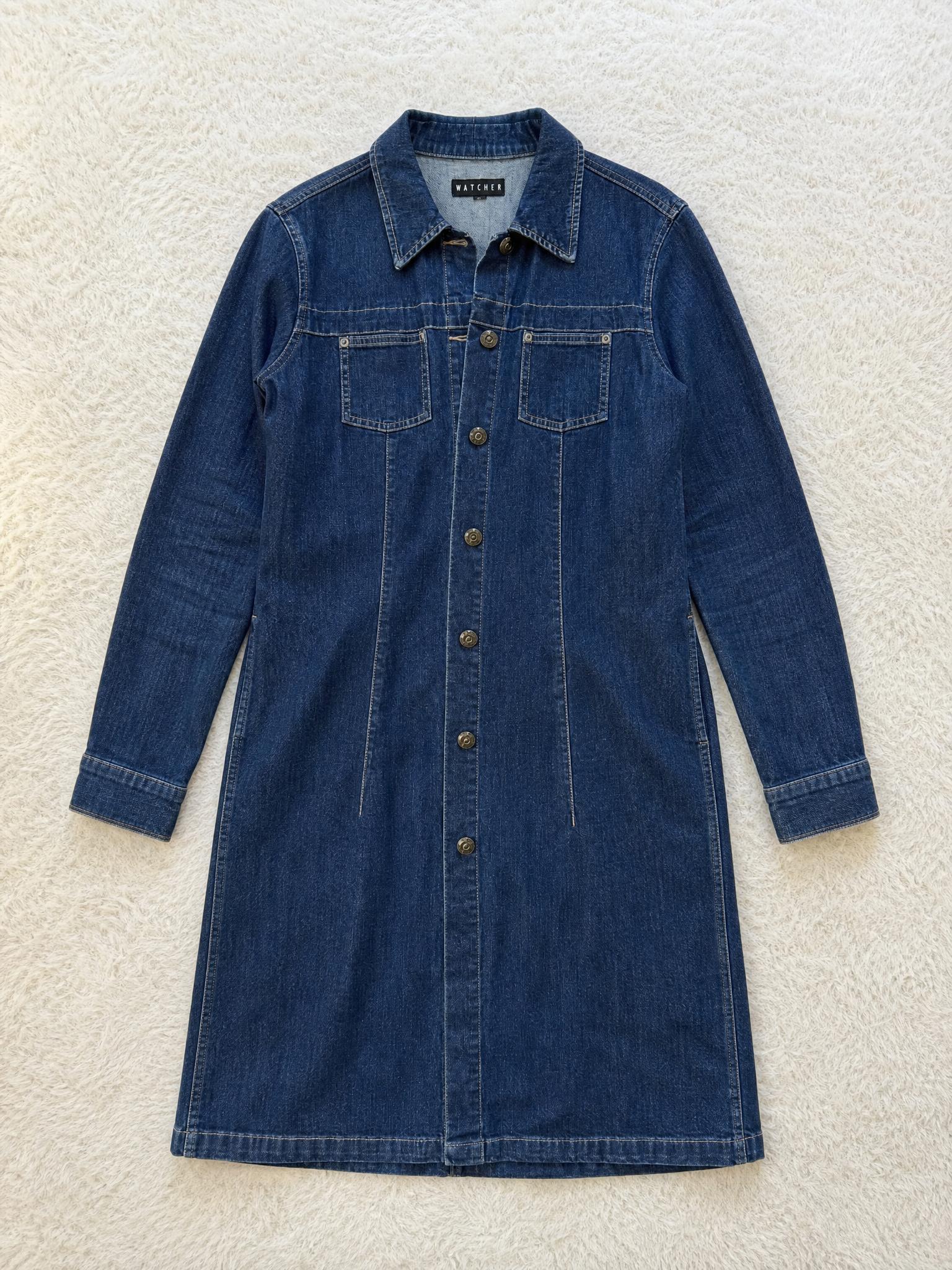 Watcher Longline Denim Jacket with Chest Pockets – Very Good
