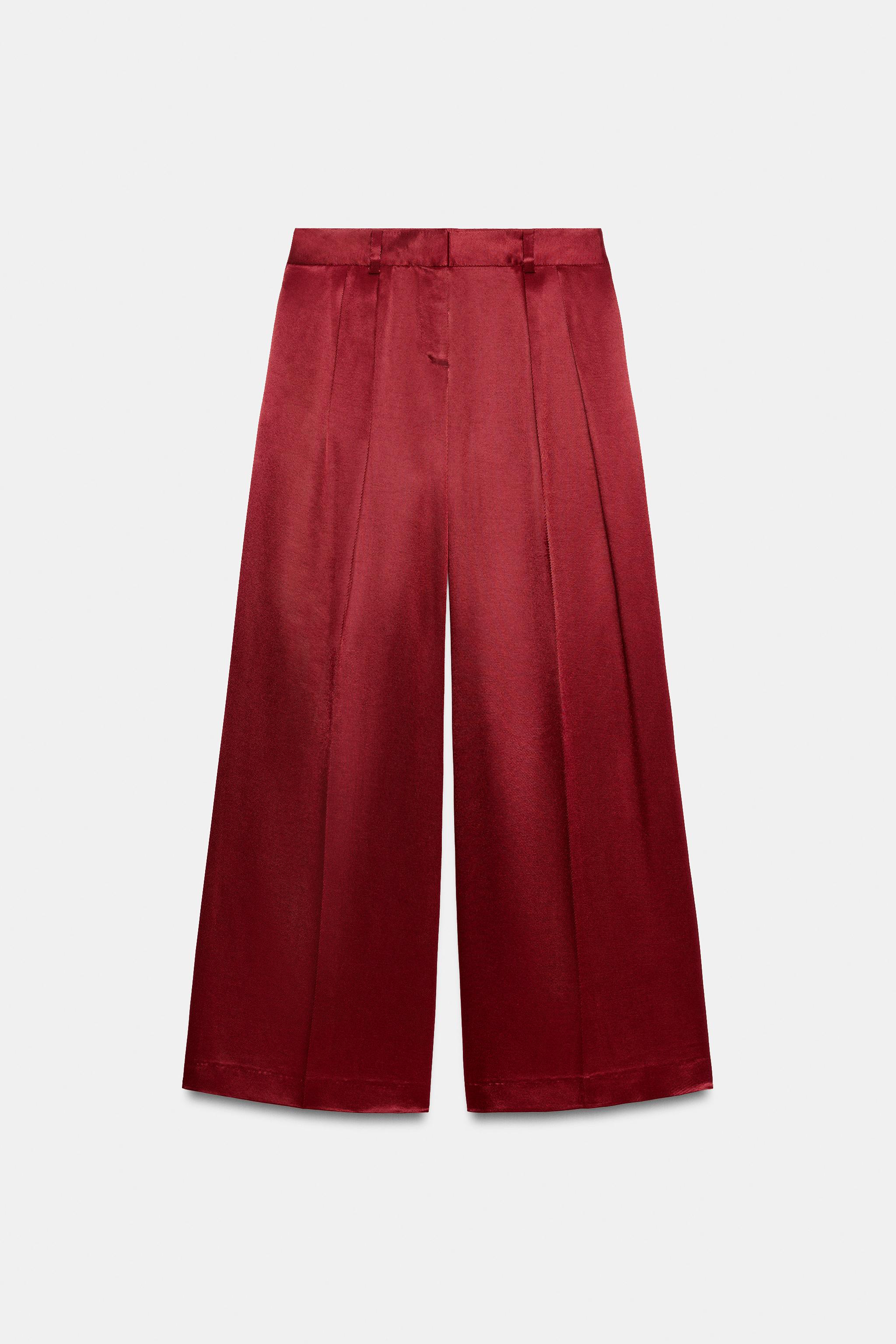 zara, WIDE-LEG FLOWY PANTS