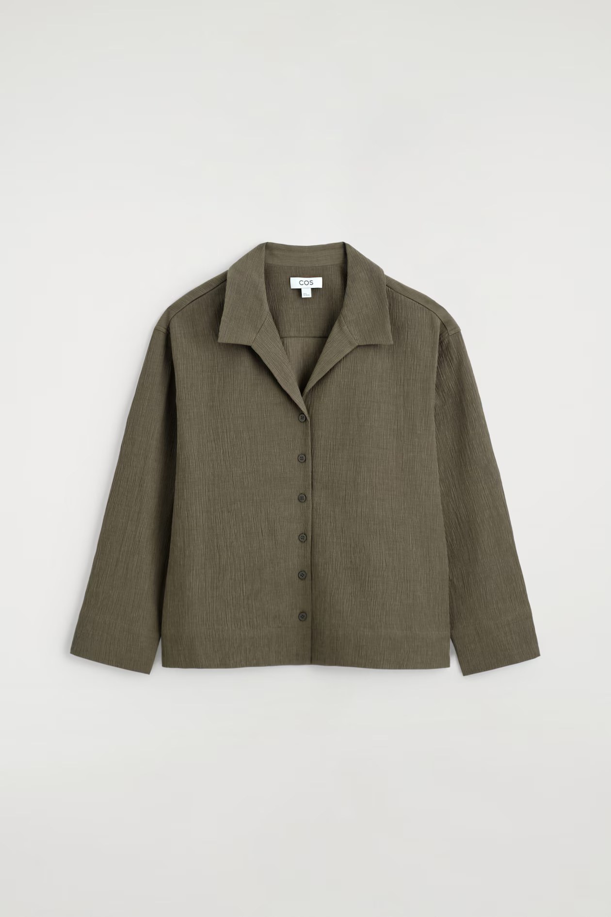 cos, CRINKLED-JERSEY SHIRT