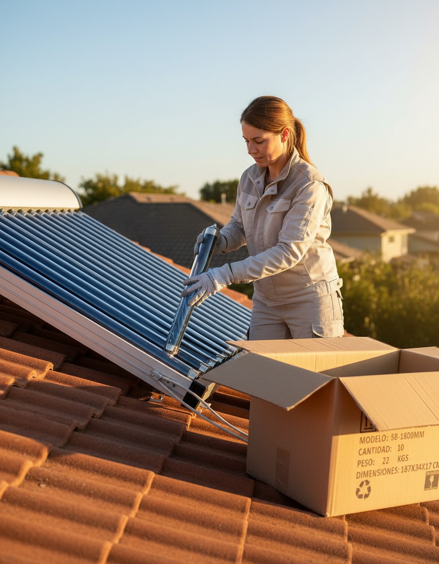 Innovadores tubos de vidrio al vacío para termotanques solares no presurizados