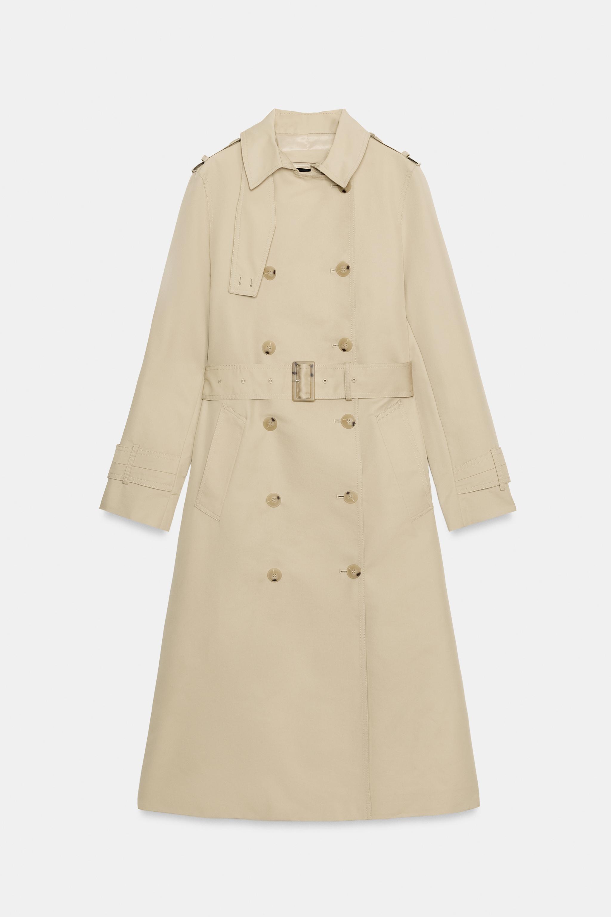 zara, WATER-REPELLENT BELTED TRENCH COAT ZW COLLECTION