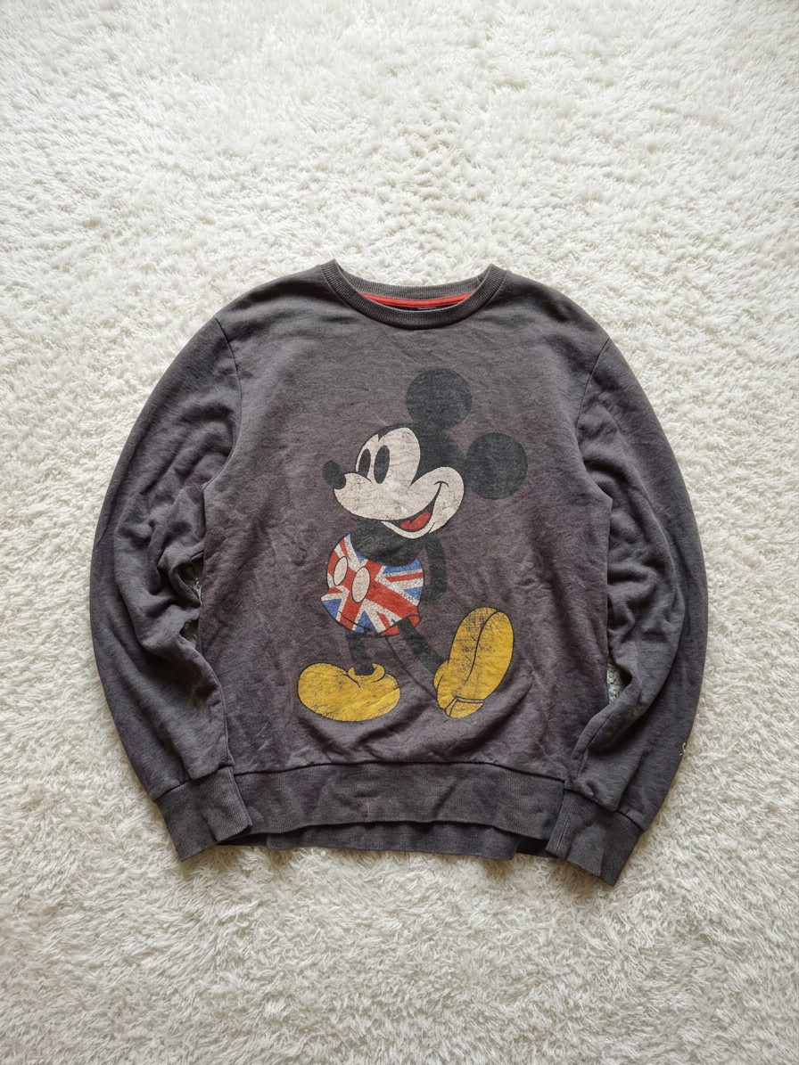 Mickey Mouse graphic sweatshirt grey relaxed fit