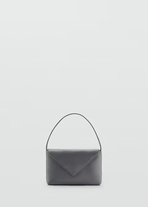 mango, SATIN FLAP HANDBAG