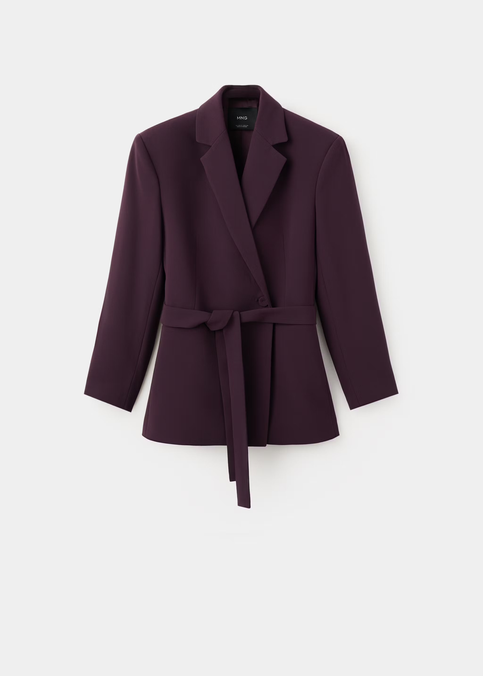 mango, DOUBLE-BREASTED BELTED SUIT BLAZER