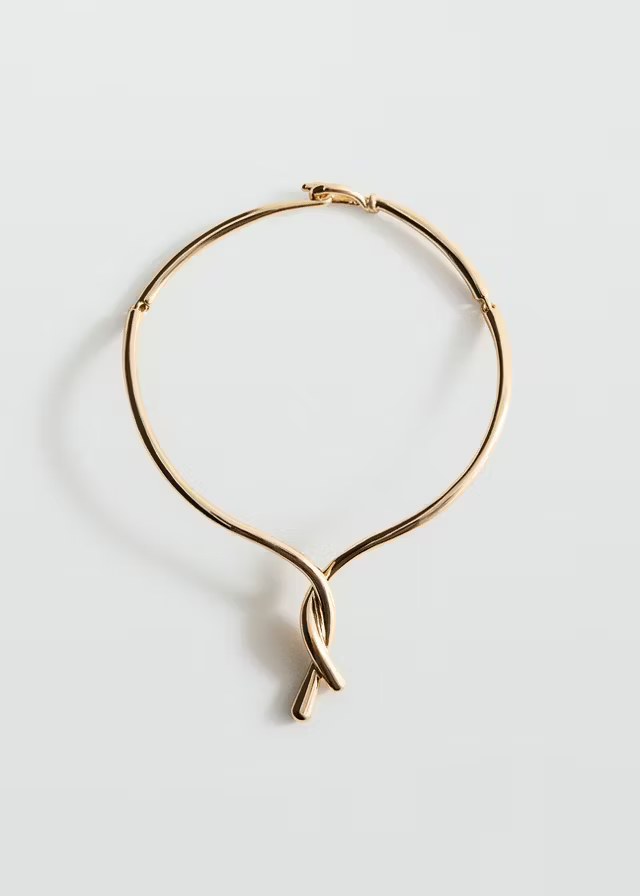 mango, RIGID KNOT NECKLACE