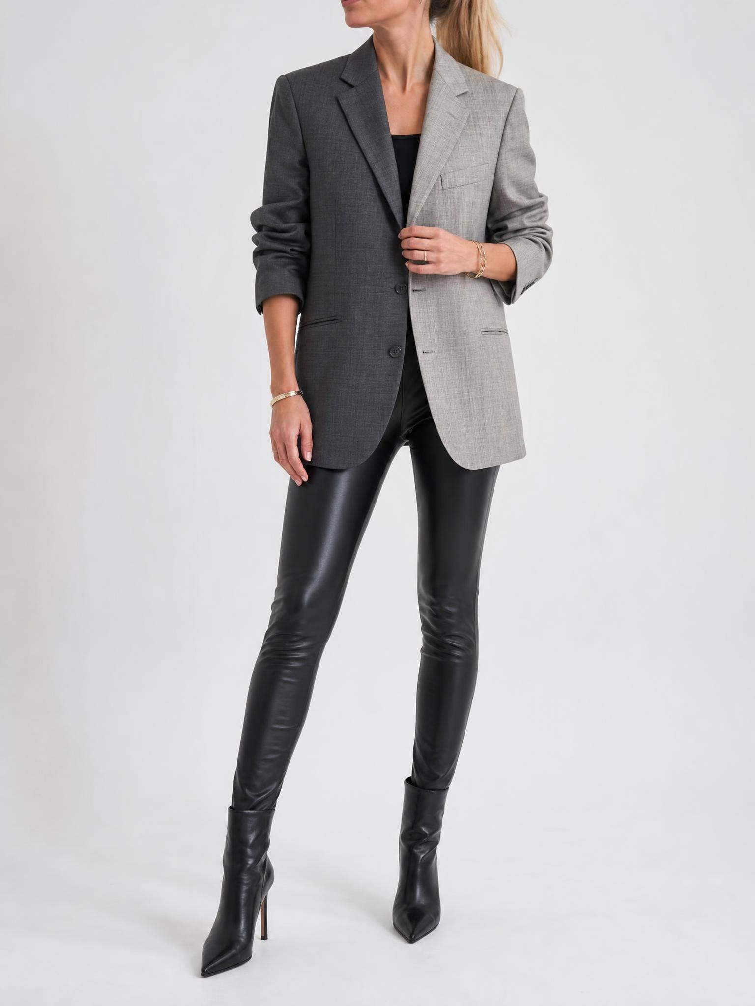 COTO. THE LABEL blazer pair – charcoal & light grey checks
