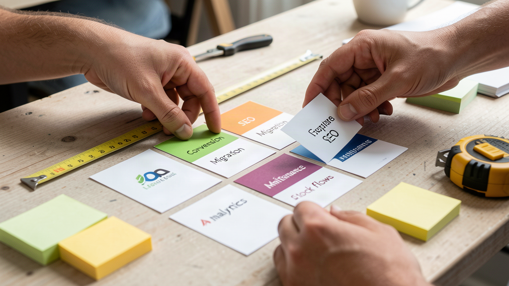 Priorisation de cartes projet e-commerce avant une refonte avec une agence web