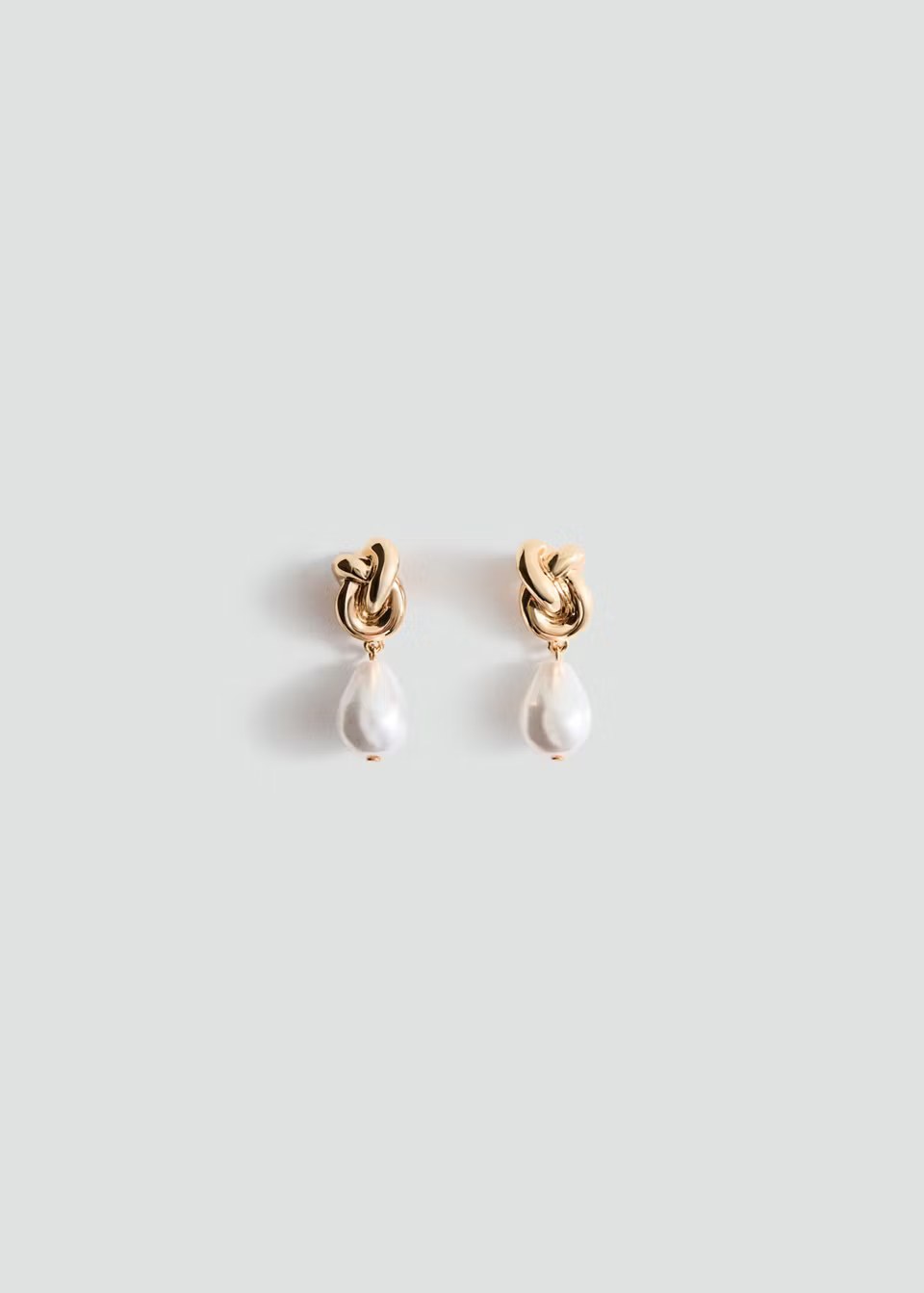mango, PEARL DANGLE EARRINGS