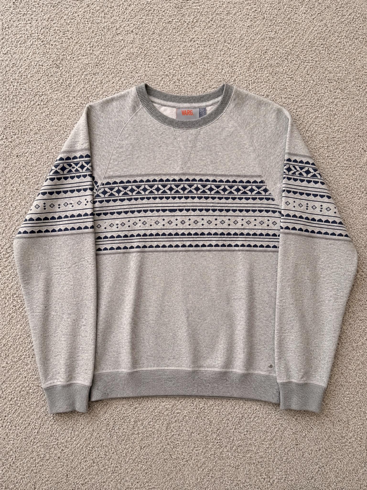 Varg Grey Nordic Pattern Sweatshirt – Very Good