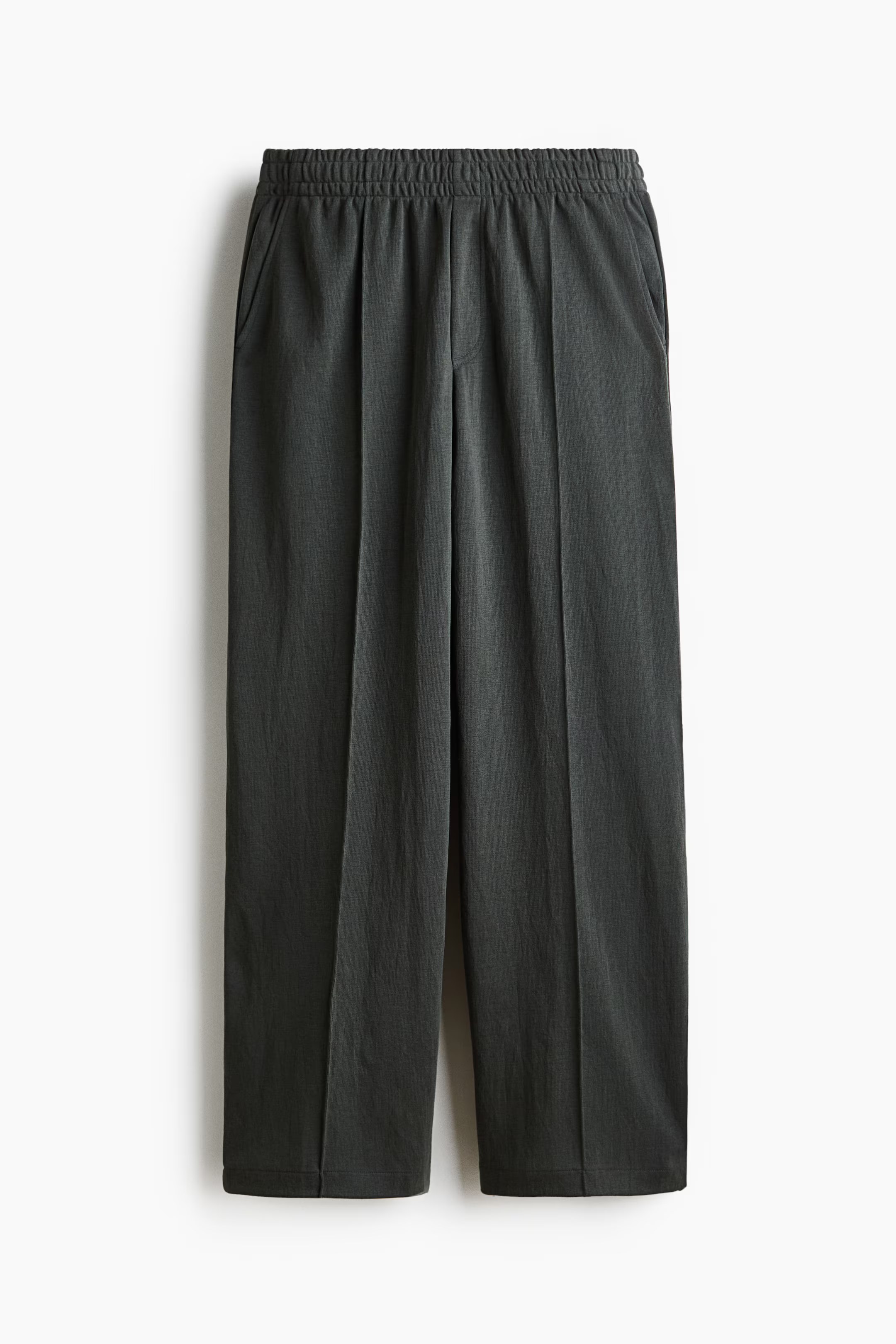 H&M, RELAXED-FIT INTERLOCK JOGGERS