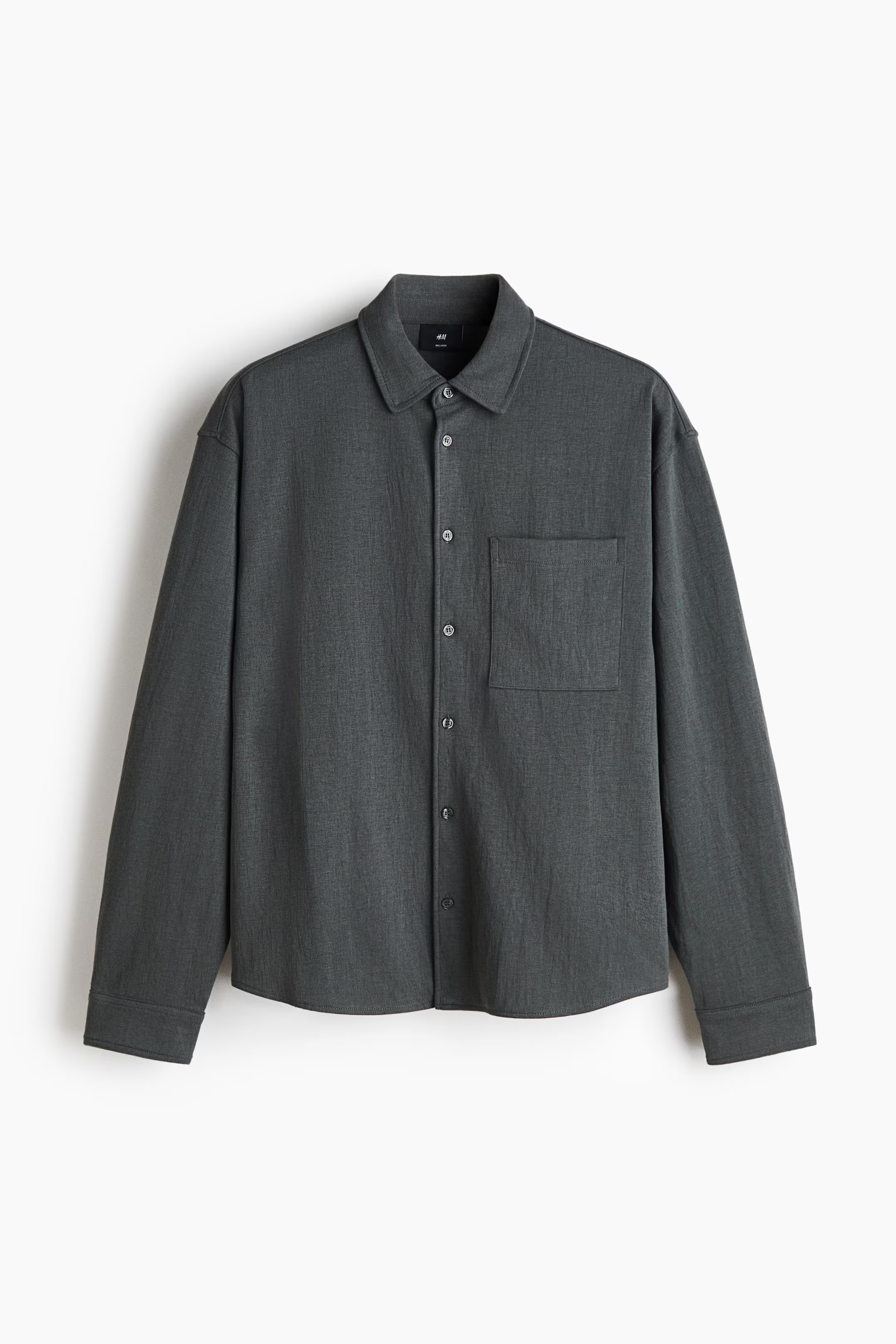 H&M, RELAXED-FIT JERSEY SHIRT