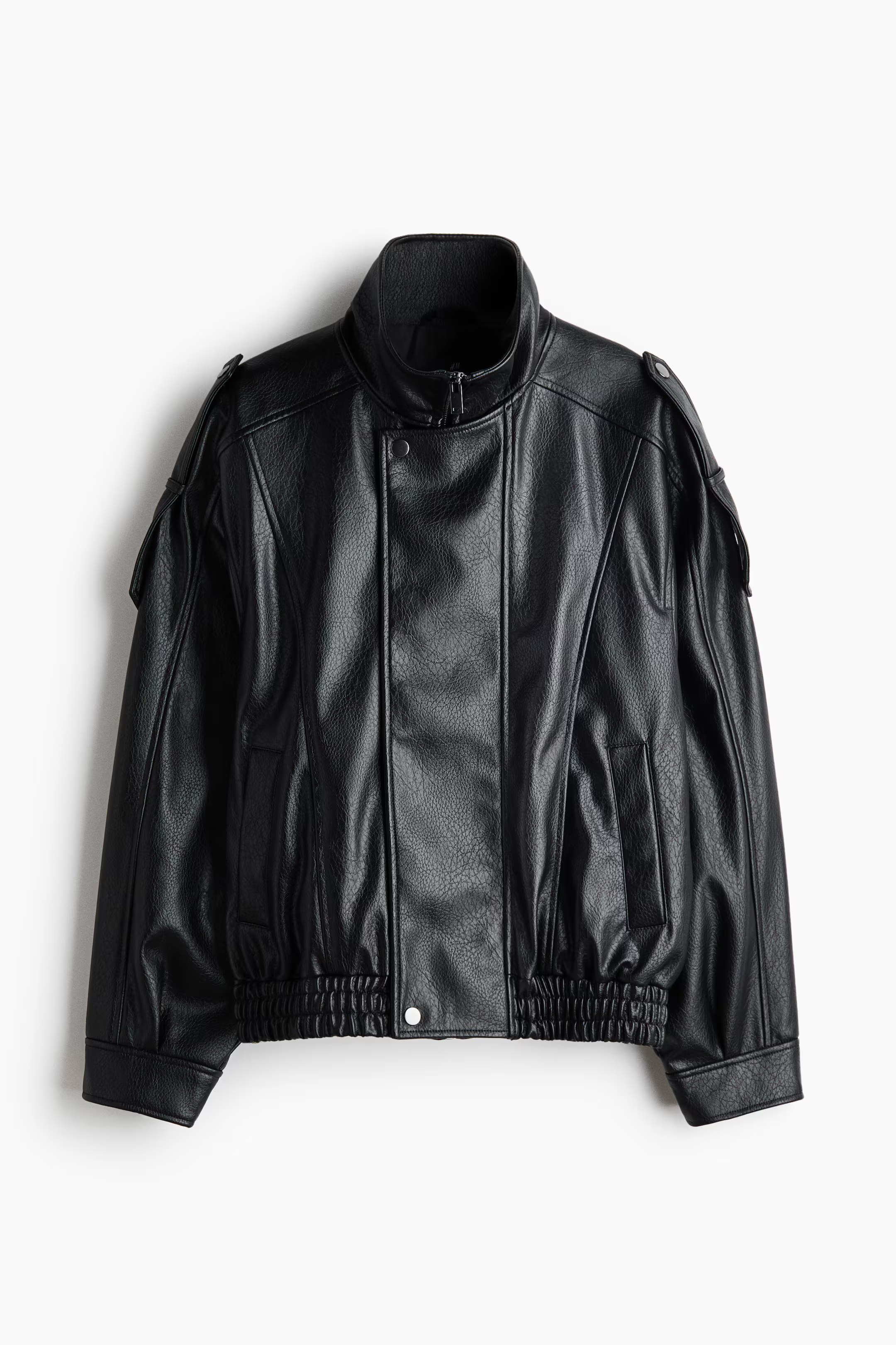 H&M, COATED BIKER JACKET