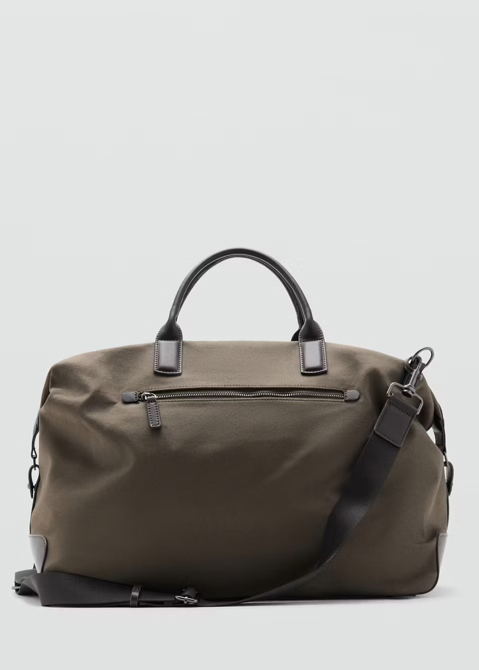 mango, BOWLING BAG WITH LEATHER DETAILS